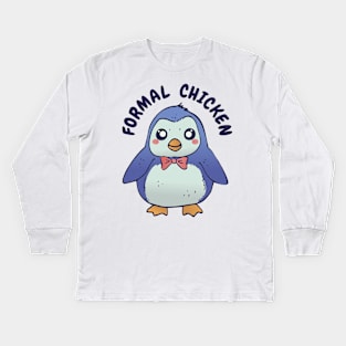 Penguin formal Kids Long Sleeve T-Shirt